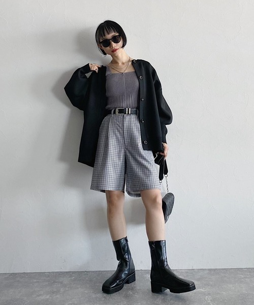 PAGEBOY（ページボーイ）の「ウールライクセットアップショートパンツ（その他パンツ・レディース・ブラック/グレー系その他/ブラウン系その他/グレイッシュベージュ・FREE）」の14枚目の写真