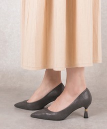 ソフト ゴールドパーツヒールパンプス