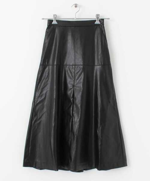 KBF（ケイビーエフ）の「フェイクレザーフレアスカート（スカート・レディース・ブラック/ネイビー/グレー系その他・ONE）」の22枚目の写真