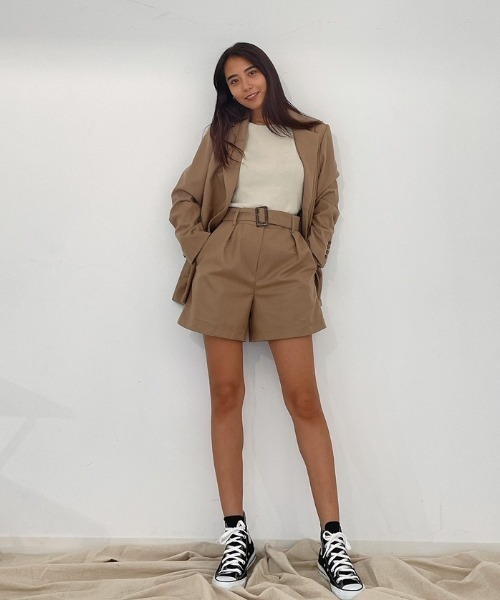 Vicente（ヴィセンテ）の「Classic tailored jacket（テーラードジャケット・レディース・ブラック/ベージュ・FREE）」の10枚目の写真