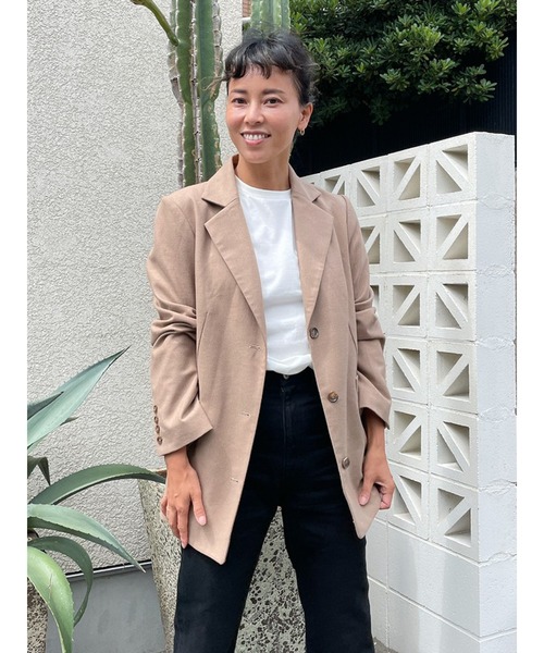 Vicente（ヴィセンテ）の「Classic tailored jacket（テーラードジャケット・レディース・ブラック/ベージュ・FREE）」の12枚目の写真