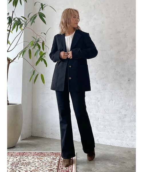 Vicente（ヴィセンテ）の「Classic tailored jacket（テーラードジャケット・レディース・ブラック/ベージュ・FREE）」の19枚目の写真