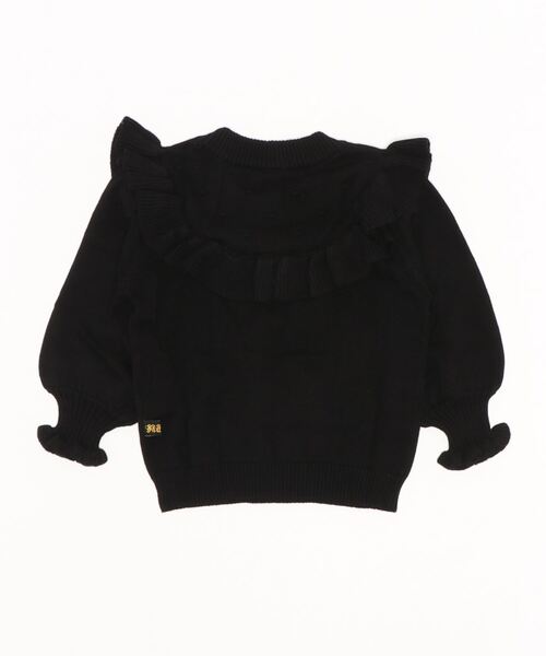 nino(ニノ)の「フリルヨークニット#綿100%(ニット/セーター・キッズ・その他/ホワイト/ブラック・90cm/110cm/100cm/120cm)」の4枚目の写真