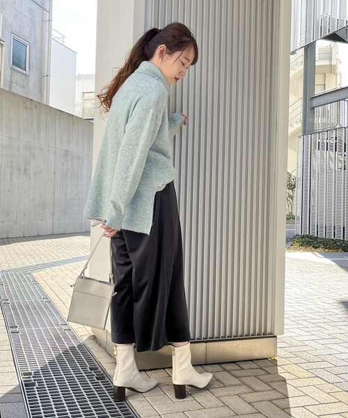 COMME CA ISM(コムサイズム)の「ジャージー コーデュロイ ワイドパンツ(その他パンツ・レディース・グレイッシュベージュ/チャコール/サックスブルー/ブラウン/ブラック・SMALL/MEDIUM/LARGE)」の20枚目の写真