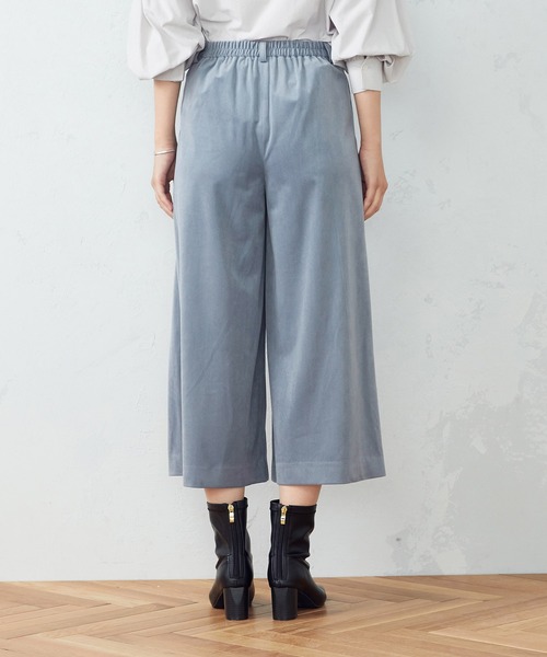 COMME CA ISM(コムサイズム)の「ジャージー コーデュロイ ワイドパンツ(その他パンツ・レディース・グレイッシュベージュ/チャコール/サックスブルー/ブラウン/ブラック・SMALL/MEDIUM/LARGE)」の7枚目の写真