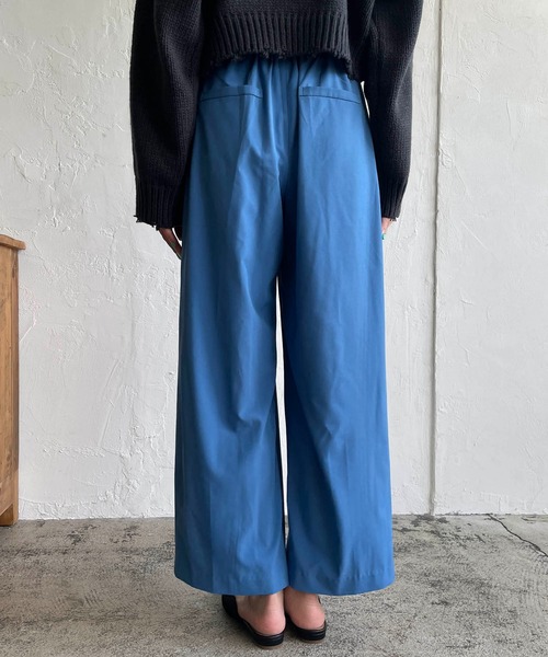 CAPRICIEUX LE'MAGE(カプリシューレマージュ)の「3タックワイドパンツ(その他パンツ・レディース・ブラック/ブルー・36/38)」の5枚目の写真
