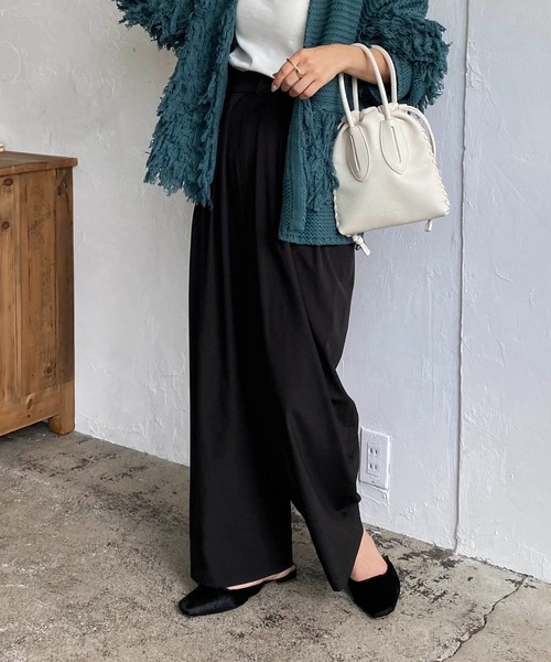 CAPRICIEUX LE'MAGE(カプリシューレマージュ)の「3タックワイドパンツ(その他パンツ・レディース・ブラック/ブルー・36/38)」の11枚目の写真