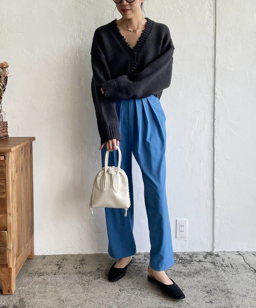 CAPRICIEUX LE'MAGE(カプリシューレマージュ)の「3タックワイドパンツ(その他パンツ・レディース・ブラック/ブルー・36/38)」の22枚目の写真