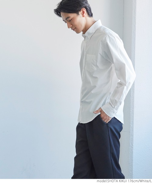 coca（coca）（コカ）の「メンズ BDレギュラーフィットシャツ（シャツ/ブラウス・メンズ・ホワイト/ブラック・M/L/XL/S）」の4枚目の写真