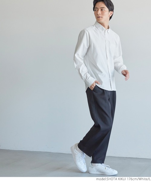 coca（coca）（コカ）の「メンズ BDレギュラーフィットシャツ（シャツ/ブラウス・メンズ・ホワイト/ブラック・M/L/XL/S）」の5枚目の写真