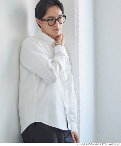 coca（coca）（コカ）の「メンズ BDレギュラーフィットシャツ（シャツ/ブラウス・メンズ・ホワイト/ブラック・M/L/XL/S）」の10枚目の写真