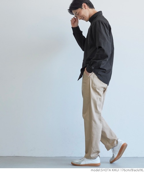 coca（coca）（コカ）の「メンズ BDレギュラーフィットシャツ（シャツ/ブラウス・メンズ・ホワイト/ブラック・M/L/XL/S）」の15枚目の写真