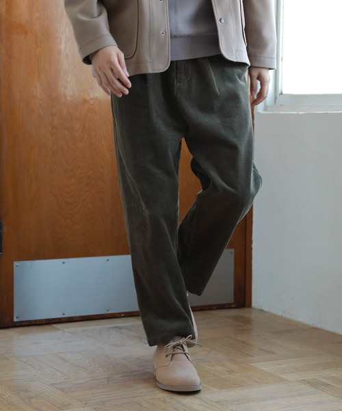 LAKOLE(ラコレ)の「ソフトコーデュロイワイドパンツ / 218464(その他パンツ・メンズ・グレー/ダークブラウン/アイボリー/ライトグリーン/ネイビー・SMALL/MEDIUM/LARGE)」の3枚目の写真
