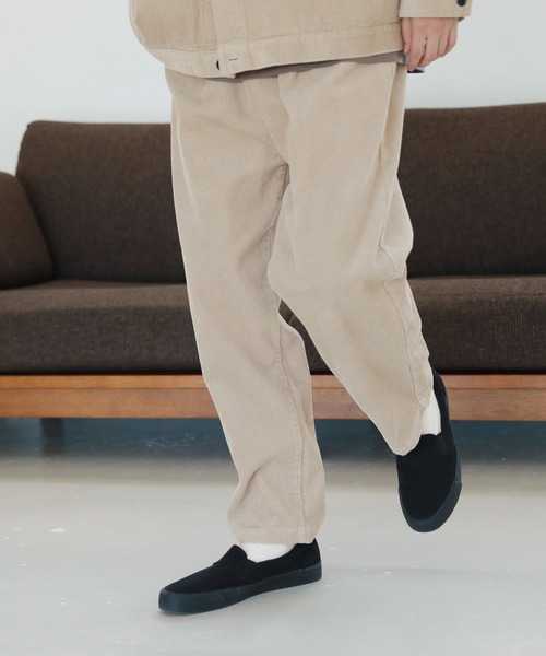 LAKOLE(ラコレ)の「ソフトコーデュロイワイドパンツ / 218464(その他パンツ・メンズ・グレー/ダークブラウン/アイボリー/ライトグリーン/ネイビー・SMALL/MEDIUM/LARGE)」の4枚目の写真