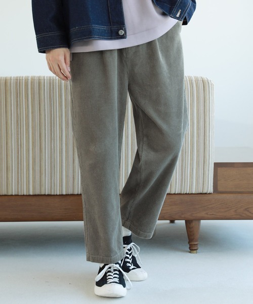 LAKOLE(ラコレ)の「ソフトコーデュロイワイドパンツ / 218464(その他パンツ・メンズ・グレー/ダークブラウン/アイボリー/ライトグリーン/ネイビー・SMALL/MEDIUM/LARGE)」の2枚目の写真