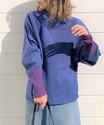 Q | 切替ドルマンニット(ニット/セーター)