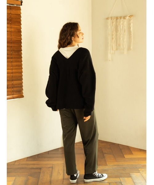 fifth(フィフス)の「ポンチセンタープレスパンツ(その他パンツ・レディース・ブラック/グリーン・MEDIUM)」の19枚目の写真