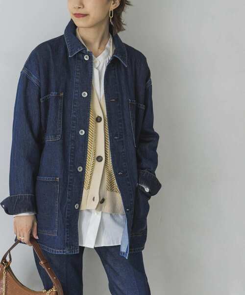 URBAN RESEARCH（アーバンリサーチ）の「デニムカバーオール（カバーオール・レディース・アイボリー/インディゴブルー・FREE）」の15枚目の写真