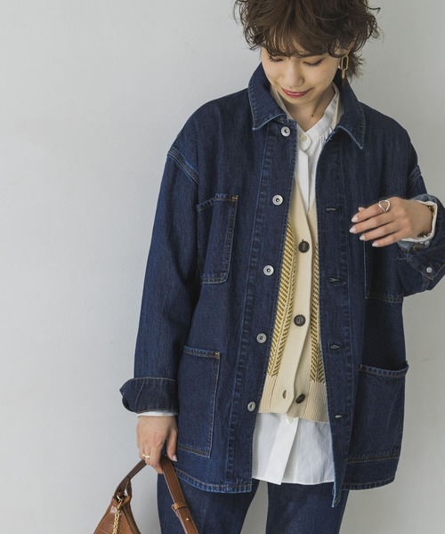 URBAN RESEARCH（アーバンリサーチ）の「デニムカバーオール（カバーオール・レディース・アイボリー/インディゴブルー・FREE）」の7枚目の写真