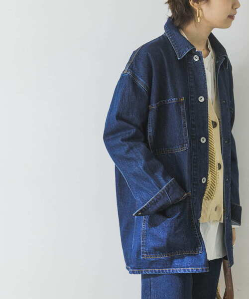 URBAN RESEARCH（アーバンリサーチ）の「デニムカバーオール（カバーオール・レディース・アイボリー/インディゴブルー・FREE）」の16枚目の写真