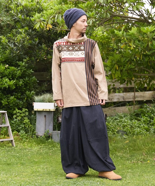 むらっち　ズボンの販売価格 チャイハネ】無地変形MEN'Sワイドパンツ（その他パンツ）｜チャイハネ