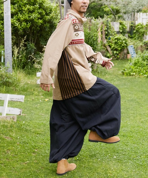 チャイハネ（チャイハネ）の「【チャイハネ】無地変形MEN'Sワイドパンツ（その他パンツ・メンズ・ブラック/ベージュ/ブラウン/ブルー/パープル/カーキ/オレンジ/ホワイト/ライトベージュ/ネイビー・FREE）」の20枚目の写真