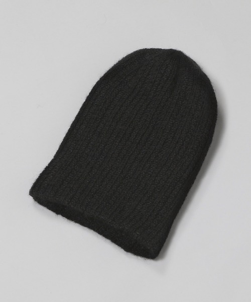 KIJIMA TAKAYUKI（キジマ　タカユキ）の「KIJIMA TAKAYUKI ALPACA KNIT RIB BEANIE EWKN-002A（ニットキャップ/ビーニー・メンズ・グレー/ブラウン/オフホワイト/ブラック・FREE）」の3枚目の写真