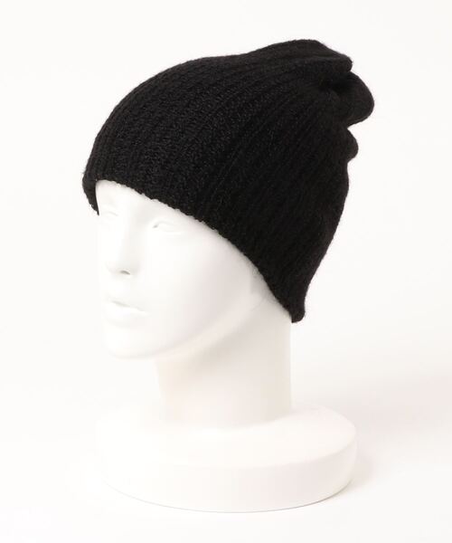 KIJIMA TAKAYUKI（キジマ　タカユキ）の「KIJIMA TAKAYUKI ALPACA KNIT RIB BEANIE EWKN-002A（ニットキャップ/ビーニー・メンズ・グレー/ブラウン/オフホワイト/ブラック・FREE）」の9枚目の写真