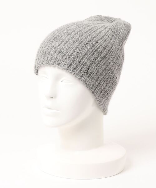 KIJIMA TAKAYUKI（キジマ　タカユキ）の「KIJIMA TAKAYUKI ALPACA KNIT RIB BEANIE EWKN-002A（ニットキャップ/ビーニー・メンズ・グレー/ブラウン/オフホワイト/ブラック・FREE）」の6枚目の写真