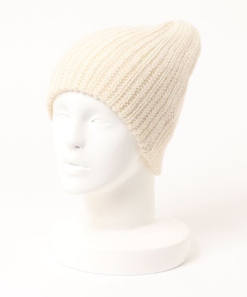 KIJIMA TAKAYUKI（キジマ　タカユキ）の「KIJIMA TAKAYUKI ALPACA KNIT RIB BEANIE EWKN-002A（ニットキャップ/ビーニー・メンズ・グレー/ブラウン/オフホワイト/ブラック・FREE）」の11枚目の写真