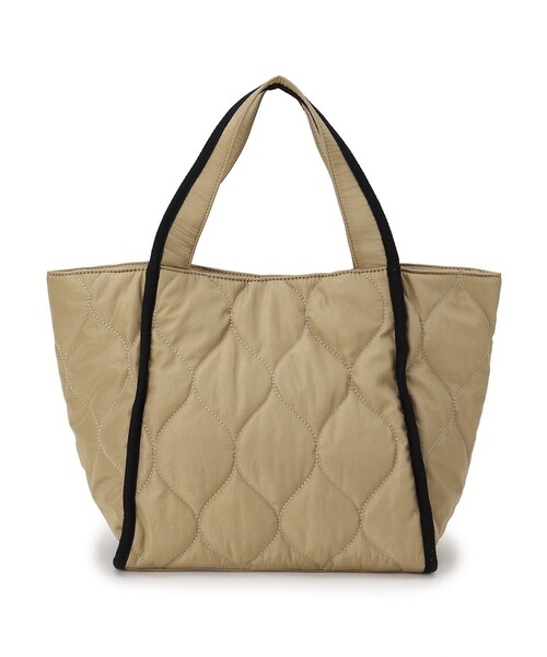 SHOO・LA・RUE（シューラルー）の「◆キルティングトート（トートバッグ・レディース・ブラック/カーキ/ベージュ系7/サンドベージュ・00）」の9枚目の写真