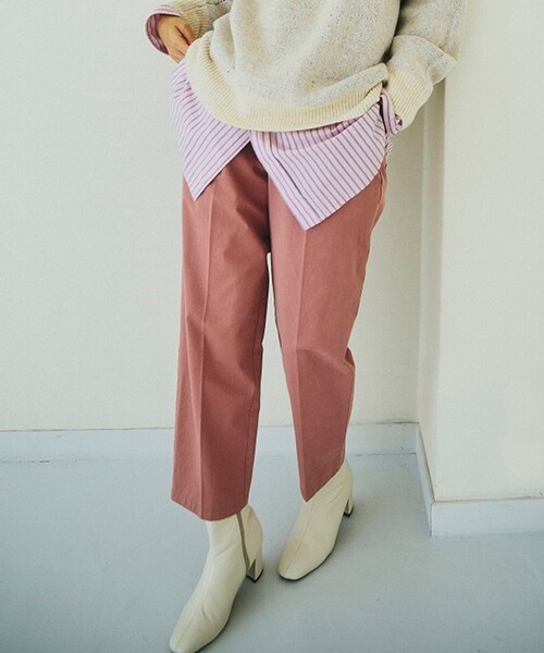 FREAK'S STORE(フリークスストア)の「ミリタリーセンタープレスパンツ(その他パンツ・レディース・オリーブ/ピンク/カモフラージュ・SMALL/MEDIUM)」の1枚目の写真