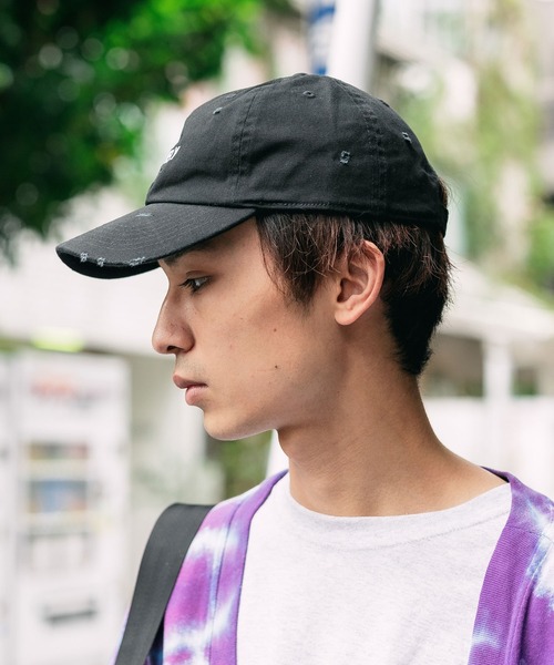 LONELY/論理（ロンリー）の「LONELY(論理)/ロンリー COTTON DAMAGED CLASSIC LOGO CAP ロゴ刺繍 キャップ（キャップ・メンズ・ベージュ/ブラック・FREE）」の15枚目の写真