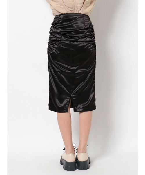 EMODA（エモダ）の「サイドギャザーフレアスカート（スカート・レディース・グレー/ブラック・SMALL/MEDIUM）」の10枚目の写真