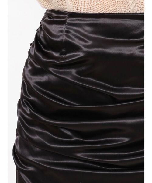 EMODA（エモダ）の「サイドギャザーフレアスカート（スカート・レディース・グレー/ブラック・SMALL/MEDIUM）」の11枚目の写真