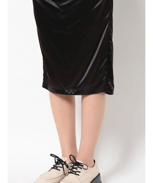 EMODA（エモダ）の「サイドギャザーフレアスカート（スカート・レディース・グレー/ブラック・SMALL/MEDIUM）」の13枚目の写真