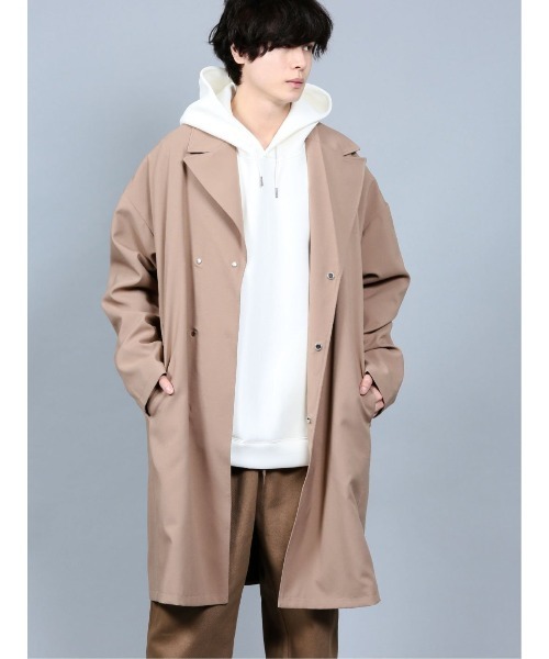 semantic design（セマンティックデザイン）の「セマンティックデザイン/semantic design ルーズシルエット シングルトレンチコート（トレンチコート・メンズ・ベージュ/ブラック・LARGE/MEDIUM/S/X-LARGE）」の11枚目の写真