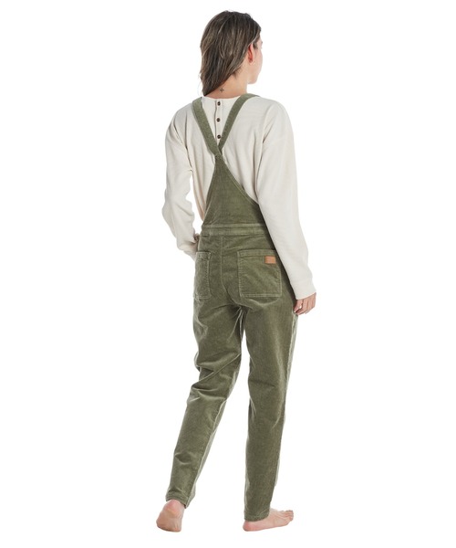 ROXY(ロキシー)の「MEET UP OVERALL/ロキシーコーデュロイサロペット(サロペット/オーバーオール・レディース・ベージュ/カーキ・SMALL/MEDIUM/LARGE)」の4枚目の写真