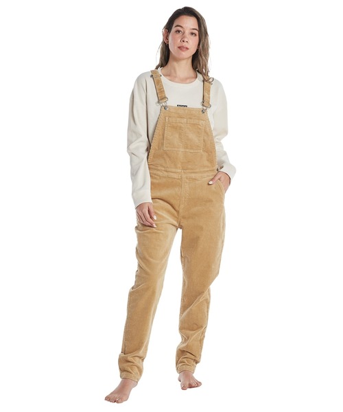 ROXY(ロキシー)の「MEET UP OVERALL/ロキシーコーデュロイサロペット(サロペット/オーバーオール・レディース・ベージュ/カーキ・SMALL/MEDIUM/LARGE)」の6枚目の写真