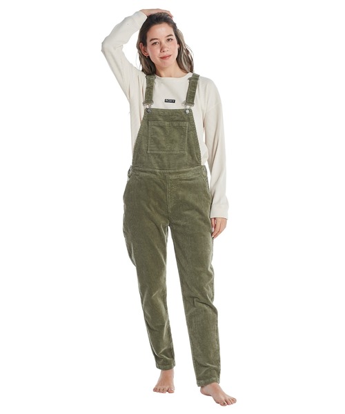 ROXY(ロキシー)の「MEET UP OVERALL/ロキシーコーデュロイサロペット(サロペット/オーバーオール・レディース・ベージュ/カーキ・SMALL/MEDIUM/LARGE)」の7枚目の写真