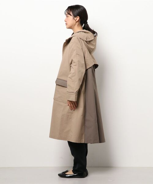 Chez toi(シェトワ)の「バイカラーモッズコート(モッズコート・レディース・ブラック/ベージュ/キャメル・FREE)」の6枚目の写真