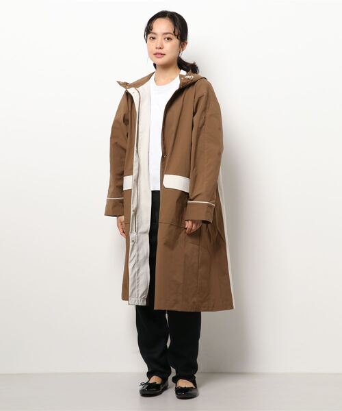 Chez toi(シェトワ)の「バイカラーモッズコート(モッズコート・レディース・ブラック/ベージュ/キャメル・FREE)」の5枚目の写真