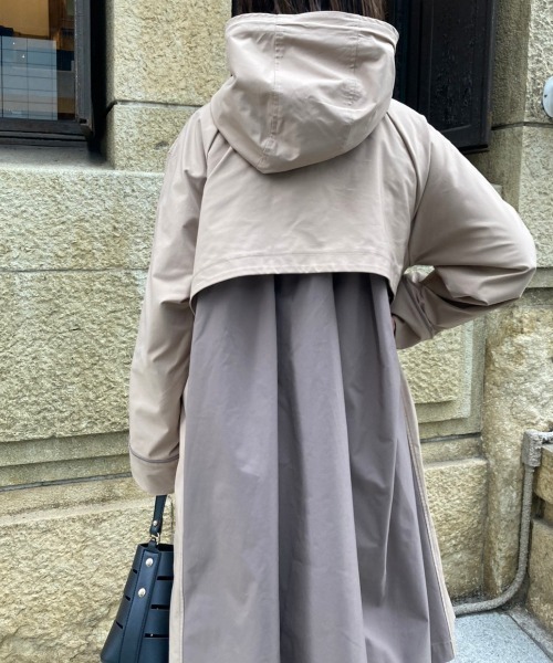 Chez toi(シェトワ)の「バイカラーモッズコート(モッズコート・レディース・ブラック/ベージュ/キャメル・FREE)」の18枚目の写真