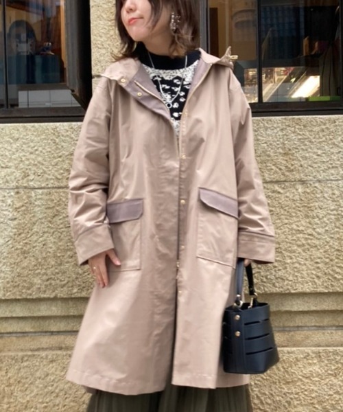 Chez toi(シェトワ)の「バイカラーモッズコート(モッズコート・レディース・ブラック/ベージュ/キャメル・FREE)」の13枚目の写真