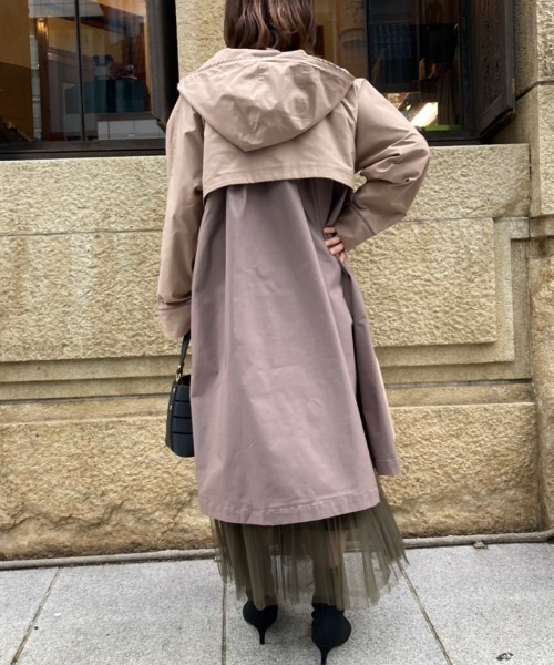 Chez toi(シェトワ)の「バイカラーモッズコート(モッズコート・レディース・ブラック/ベージュ/キャメル・FREE)」の15枚目の写真