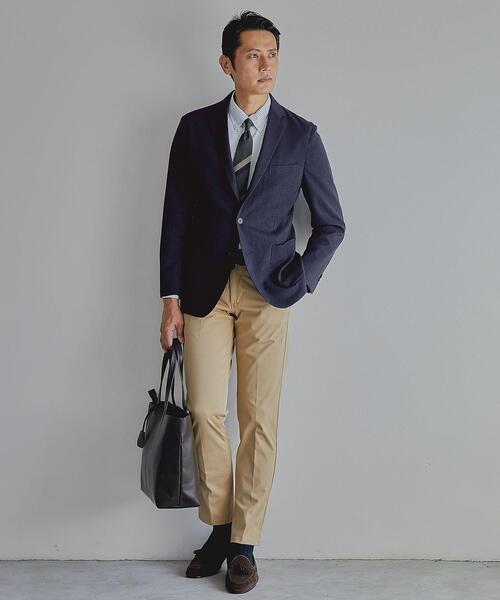 WORK TRIP OUTFITS GREEN LABEL RELAXING（ワークトリップアウトフィッツグリーンレーベル リラクシング）の「WTO A+ PEピンヘッド MODERN ジャケット -ウォッシャブル・ストレッチ・防シワ- ＊＊（テーラードジャケット・メンズ・ネイビー/グレー・XS/42/S/44/XL/50/L/48/M/46）」の8枚目の写真