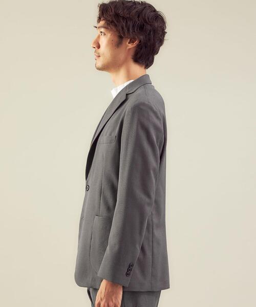 WORK TRIP OUTFITS GREEN LABEL RELAXING（ワークトリップアウトフィッツグリーンレーベル リラクシング）の「WTO A+ PEピンヘッド MODERN ジャケット -ウォッシャブル・ストレッチ・防シワ- ＊＊（テーラードジャケット・メンズ・ネイビー/グレー・XS/42/S/44/XL/50/L/48/M/46）」の13枚目の写真