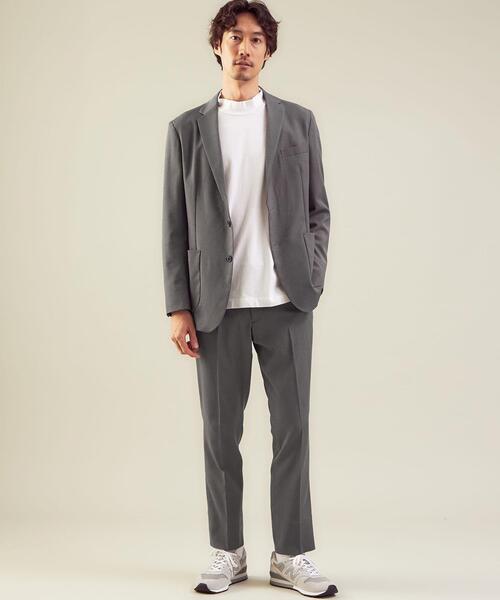 WORK TRIP OUTFITS GREEN LABEL RELAXING（ワークトリップアウトフィッツグリーンレーベル リラクシング）の「WTO A+ PEピンヘッド MODERN ジャケット -ウォッシャブル・ストレッチ・防シワ- ＊＊（テーラードジャケット・メンズ・ネイビー/グレー・XS/42/S/44/XL/50/L/48/M/46）」の21枚目の写真