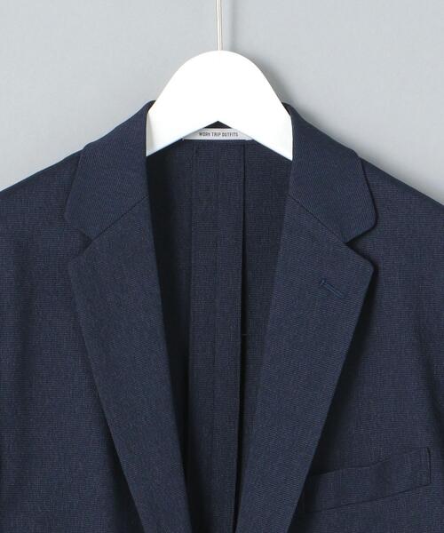 WORK TRIP OUTFITS GREEN LABEL RELAXING（ワークトリップアウトフィッツグリーンレーベル リラクシング）の「WTO A+ PEピンヘッド MODERN ジャケット -ウォッシャブル・ストレッチ・防シワ- ＊＊（テーラードジャケット・メンズ・ネイビー/グレー・XS/42/S/44/XL/50/L/48/M/46）」の4枚目の写真