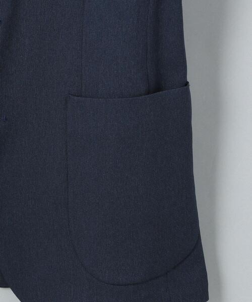 WORK TRIP OUTFITS GREEN LABEL RELAXING（ワークトリップアウトフィッツグリーンレーベル リラクシング）の「WTO A+ PEピンヘッド MODERN ジャケット -ウォッシャブル・ストレッチ・防シワ- ＊＊（テーラードジャケット・メンズ・ネイビー/グレー・XS/42/S/44/XL/50/L/48/M/46）」の10枚目の写真